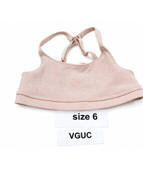 Ivivva Girl by Lululemon 🍋Everyday Flow Nude Bra dance customizable straps size